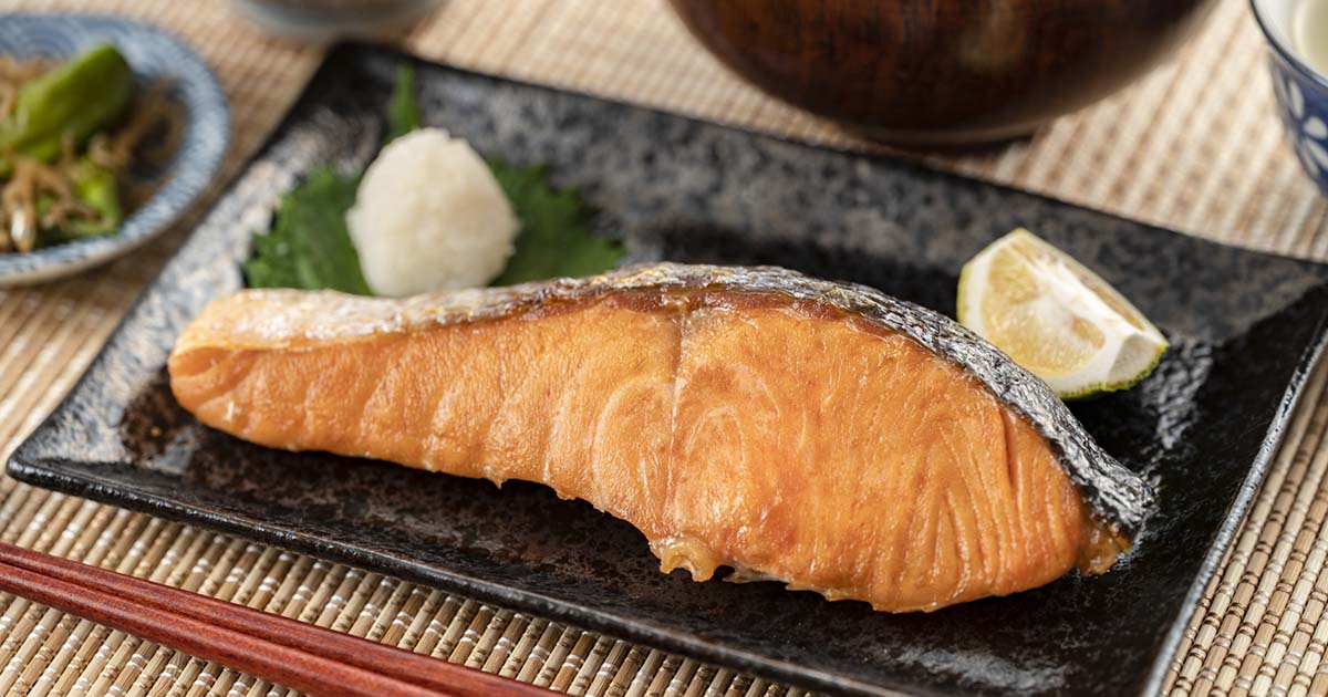 鮭　塩焼き