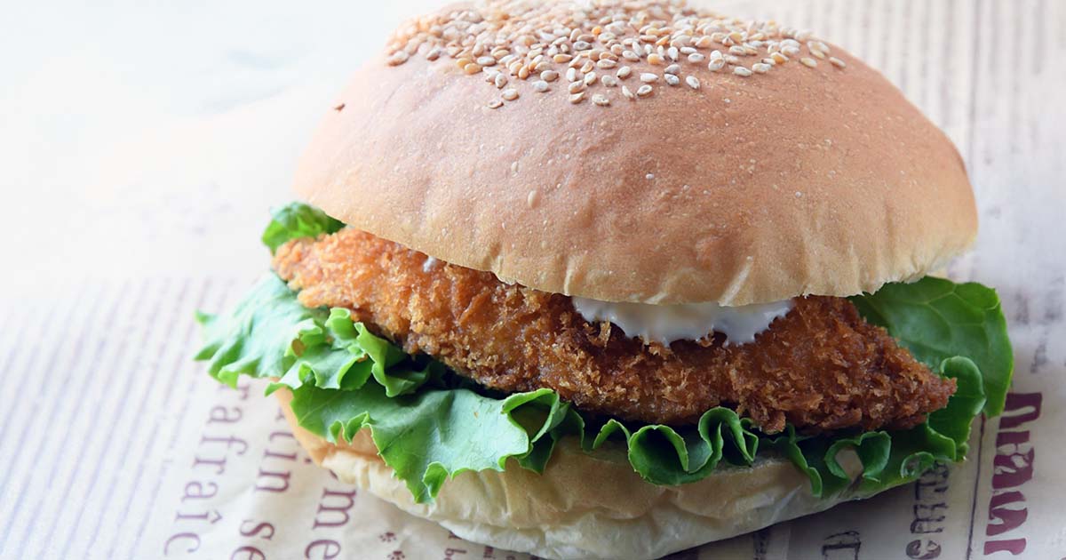フィッシュバーガー　ハンバーガー