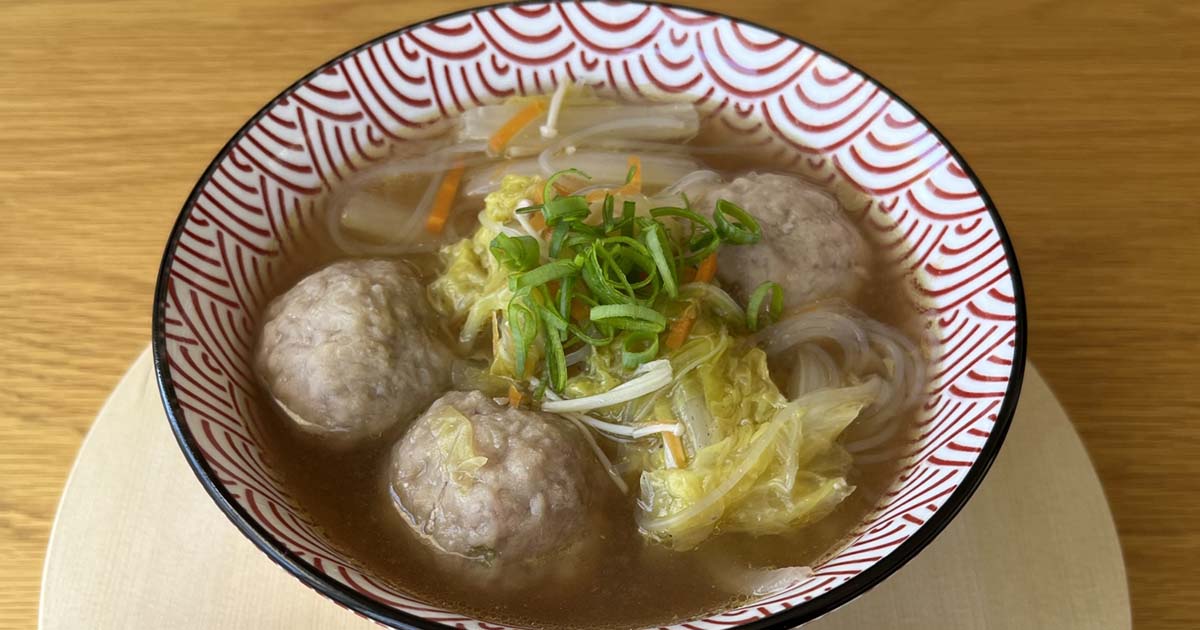 鶏だんご　スープ