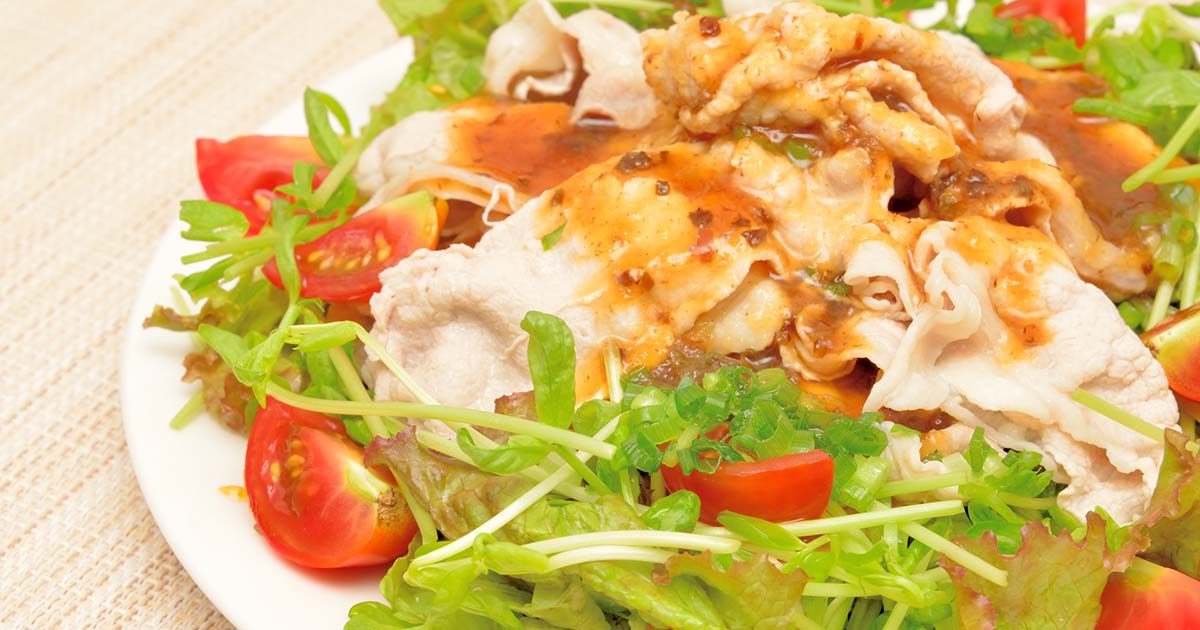 豚しゃぶ　サラダ