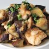ナス　鶏肉
