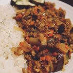 キーマカレー　なす
