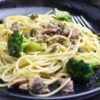 サバ缶　パスタ