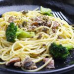 サバ缶　パスタ