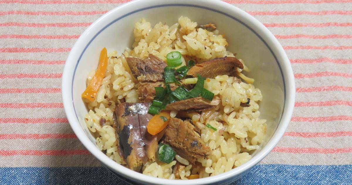 炊き込みご飯　サンマ