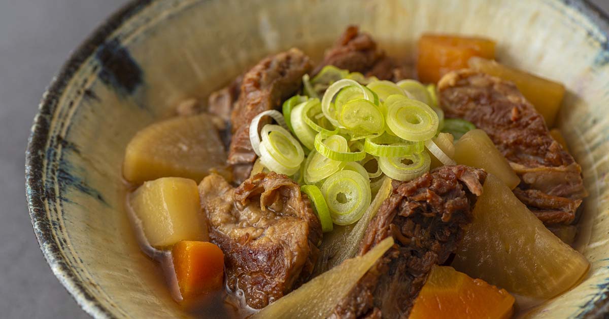 大根　牛肉　牛すじ