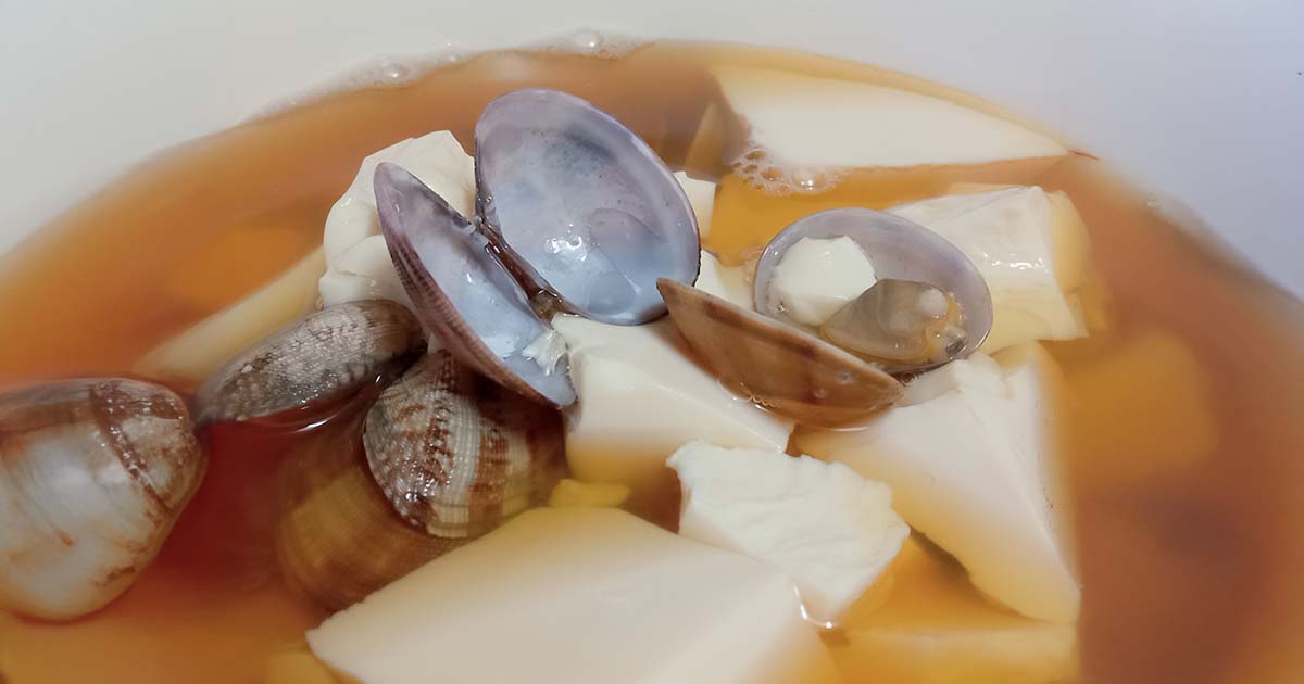 湯豆腐　あさり