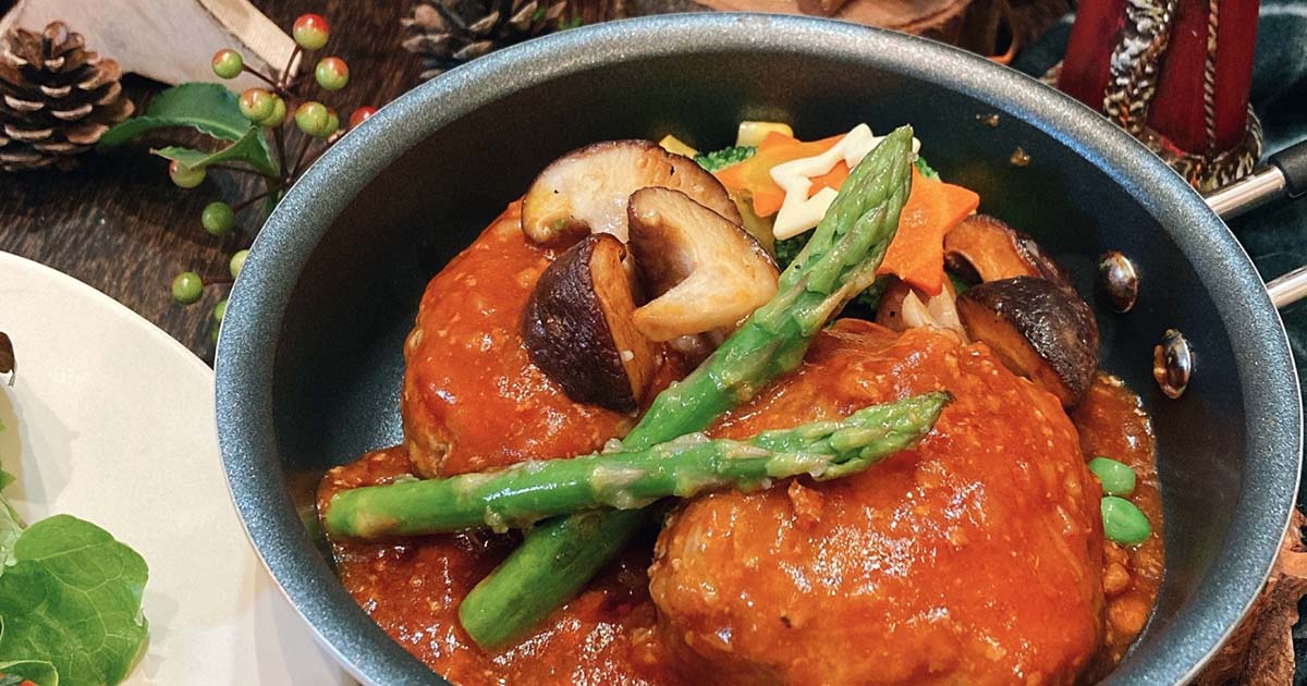 クリスマス　ハンバーグ