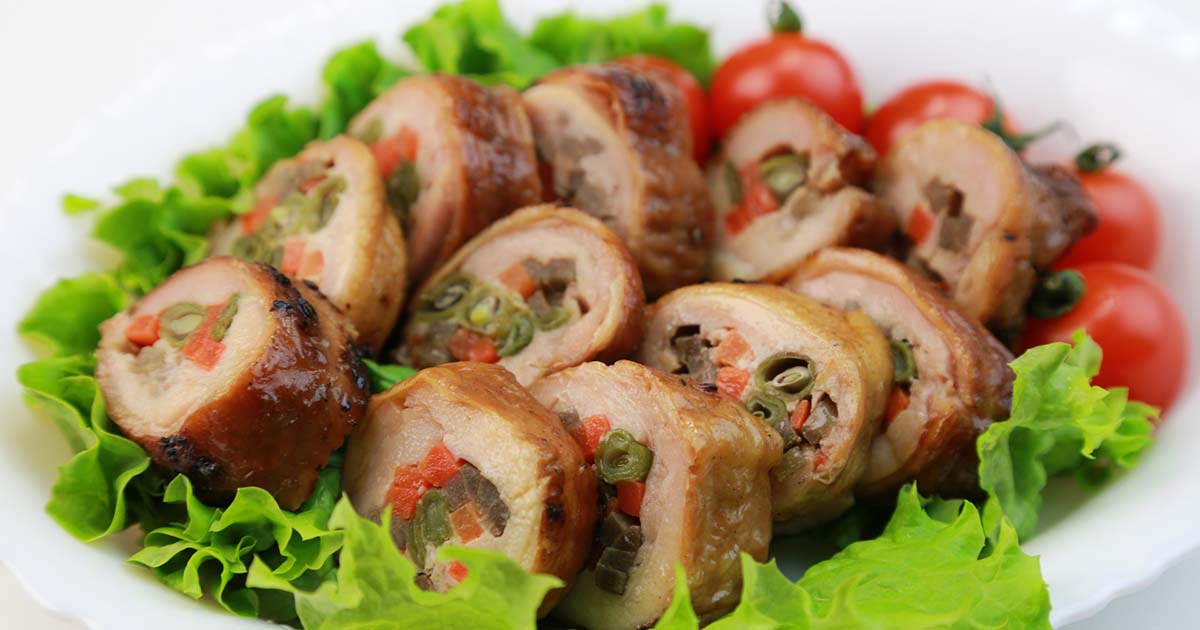 肉巻き　チキンロール