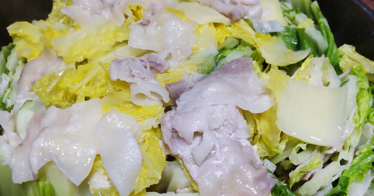 豚肉　白菜