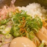 混ぜそば　ネギ