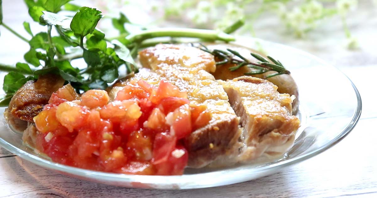 鶏肉　ソテー　トマトソース