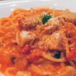 トマトクリーム　パスタ