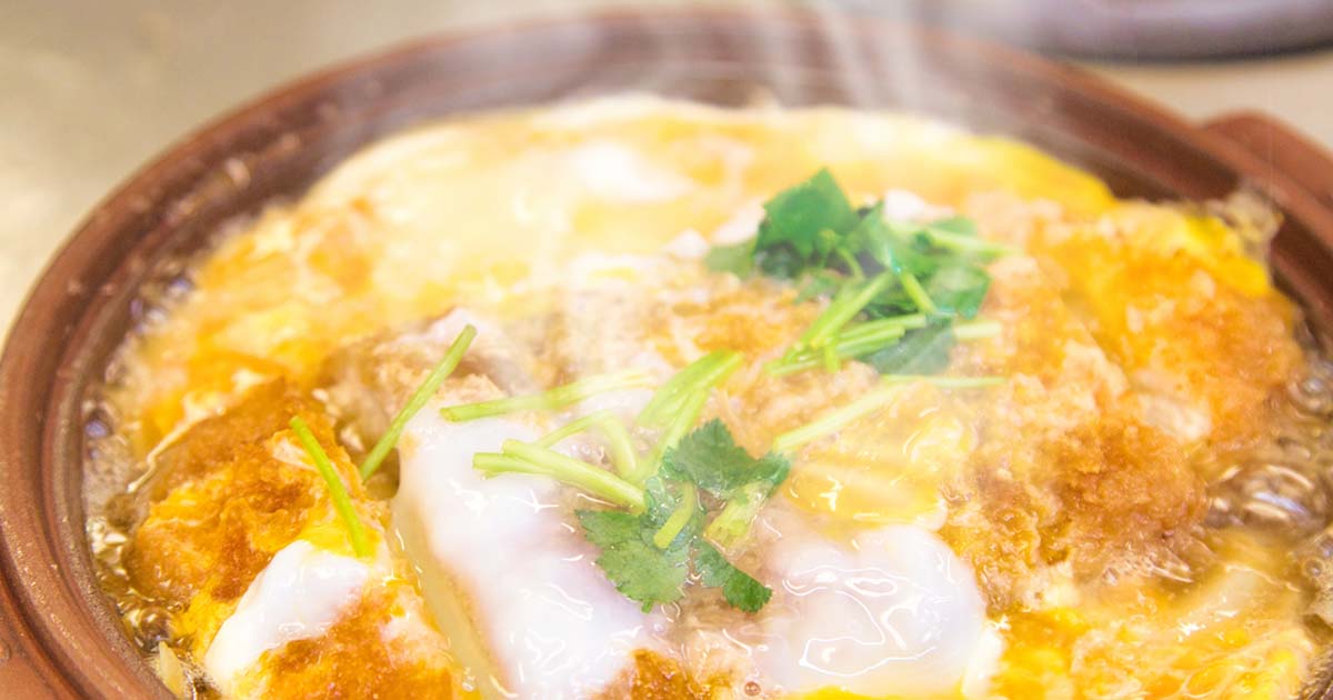 卵とじ　カツ丼
