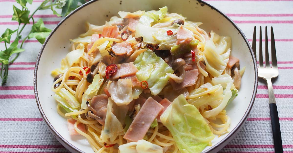 キャベツ　パスタ