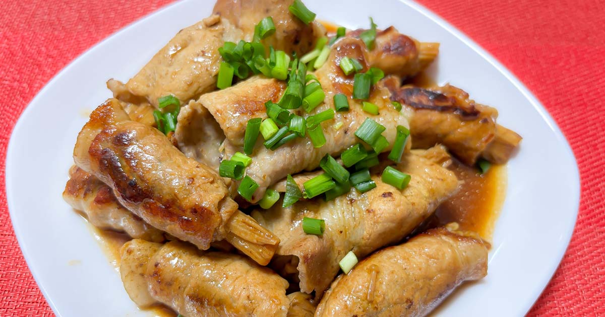 肉巻き　えのき