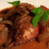 鶏の赤ワイン煮　コック・オー・ヴァン