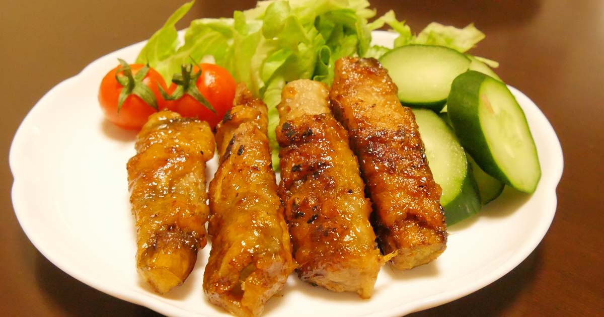 なす　肉巻き