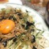 そうめん　納豆