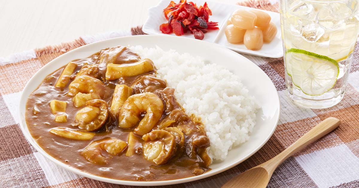 カレー　エビ