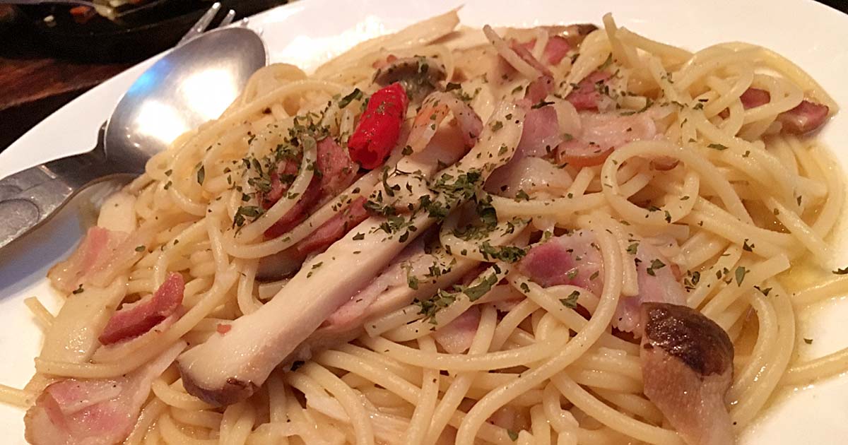 エリンギ　ペペロンチーノ　パスタ